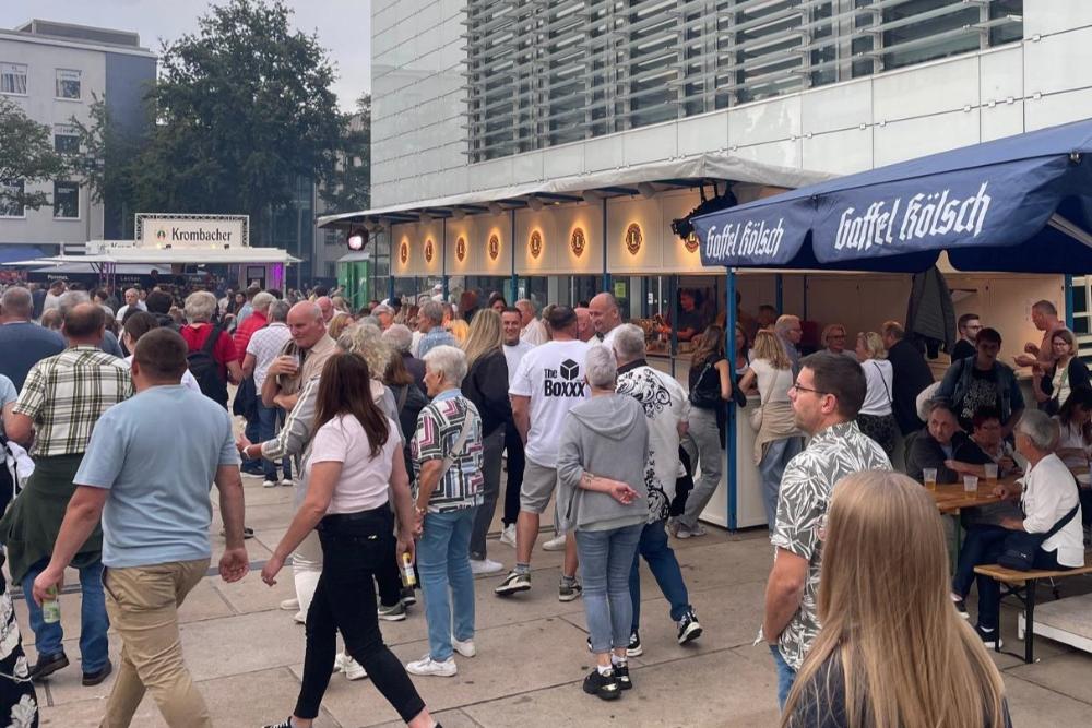 Reges Treiben am Stand